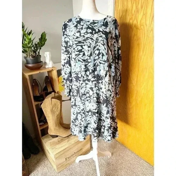 Reiss Annie Floral A-Line Dress - Picture 7 of 9